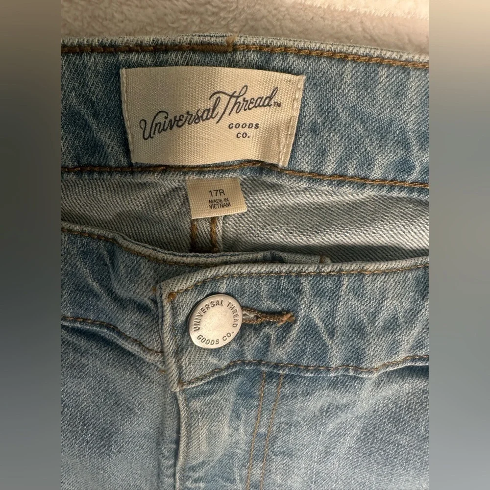 Universal Thread Women's High Waisted Straight Jeans 90's  Comfort Stretch 17 R - Picture 8 of 12